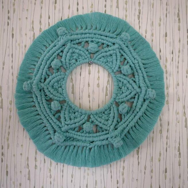 Makrama, ozdoba na ścianę, do powieszenia, styl boho