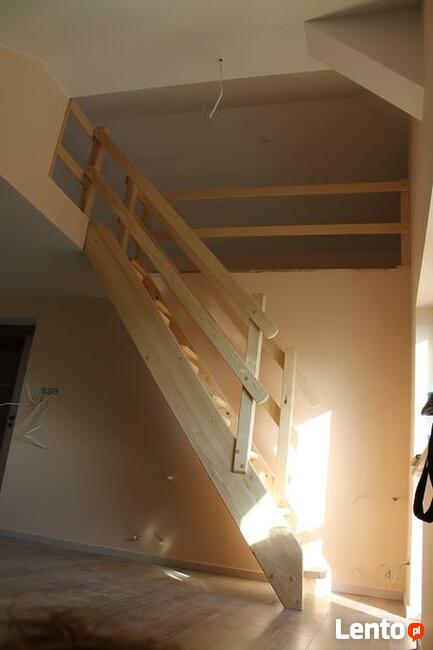 SCHODY KACZE na wysokość 320cm szer. 60 strychowe sosnowe