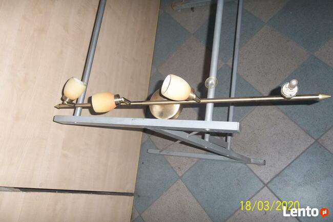 Lampa sufitowa / ścienna mosiądz 230V 4-punkty