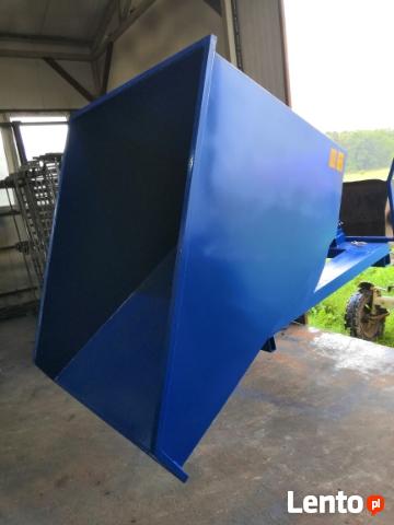 KOLEBA KONTENER HYDRAULICZNY SZUFŁA ŁYŻKA DO WÓZKA WIDŁOWEGO