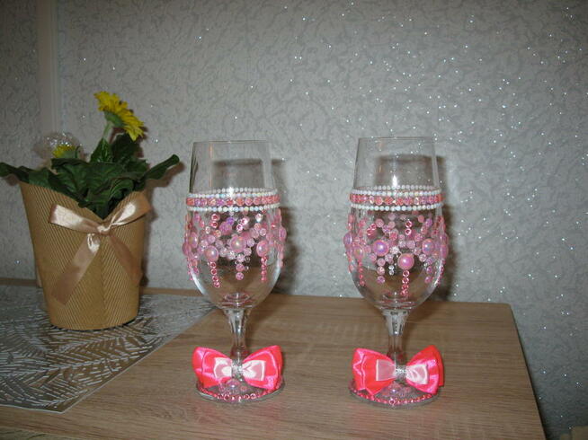 Kieliszki zdobione okolicznościowe
