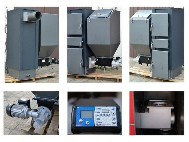 Kocioł z podajnikiem na ekogroszek kotły piece Pleszew 11 kW