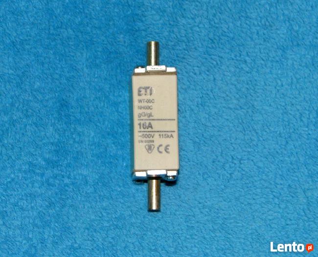 BM bezpiecznik mocy ETI 10A 500V 115kA 120kA BM 16A 40A 125A