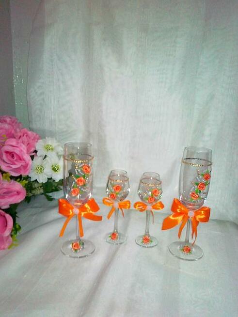 Kieliszki zdobione okolicznościowe