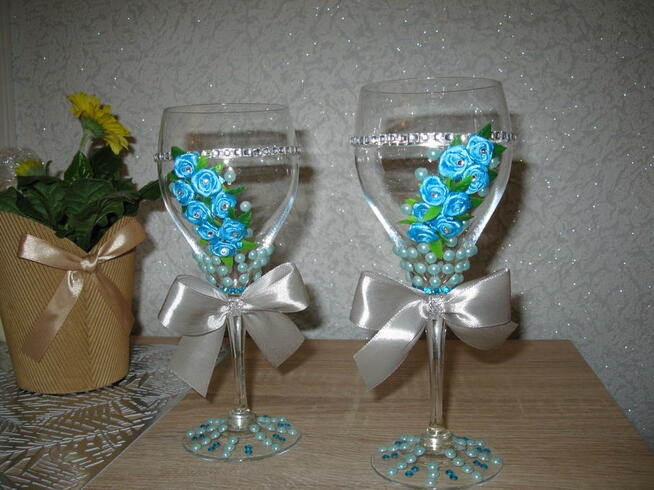 Kieliszki zdobione okolicznościowe