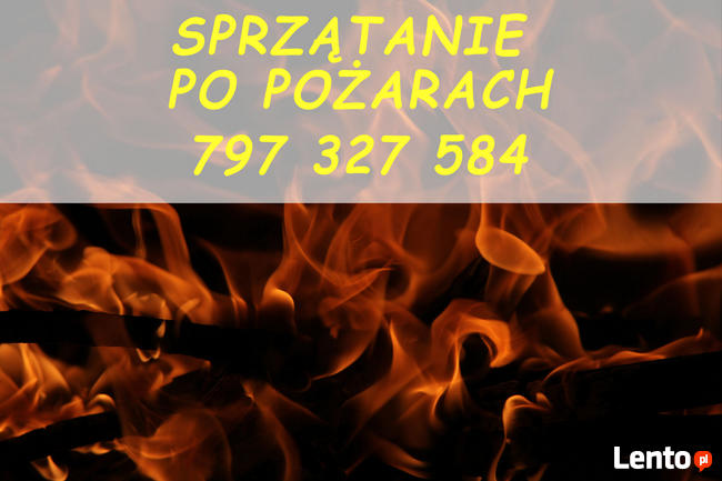 Sprzątanie po pożarze / Czyszczenie po pożarach - Warszawa