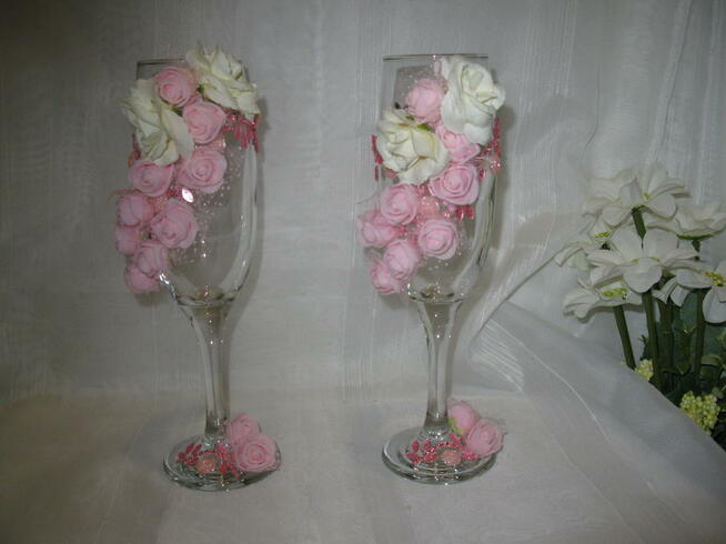 Kieliszki zdobione okolicznościowe