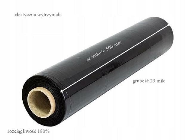 Folia biała na rurce do pakowania paczek Stretch Strecz