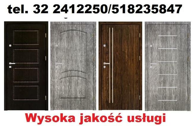 Drzwi wejściowe do mieszkania/domu z montażem