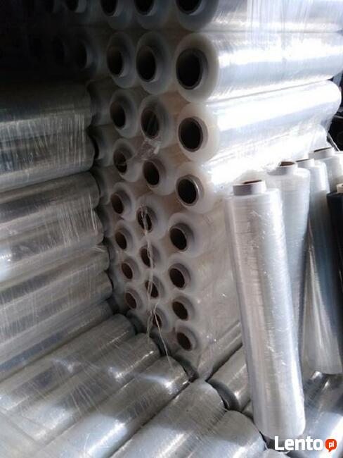 Folia biała na rurce do pakowania paczek Stretch Strecz