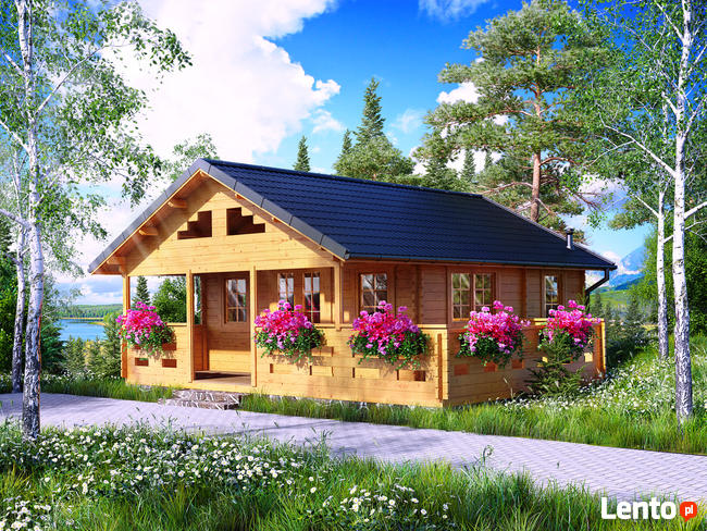 DREWNIANY DOMEK LETNISKOWY SARA 46 + 22 M2