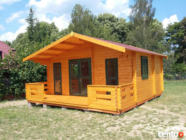 DREWNIANY DOMEK LETNISKOWY WEEKEND 25 + 8 M2