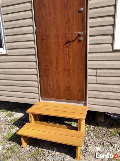 Schodki schody domek holenderski mobilny modrzew syberyjski