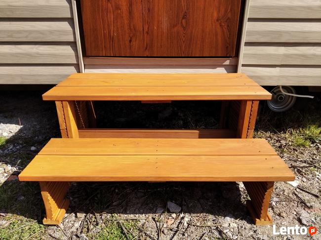 Schodki schody domek holenderski mobilny modrzew syberyjski