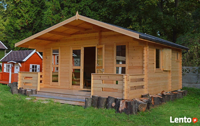DREWNIANY DOMEK LETNISKOWY WEEKEND 25 + 8 M2