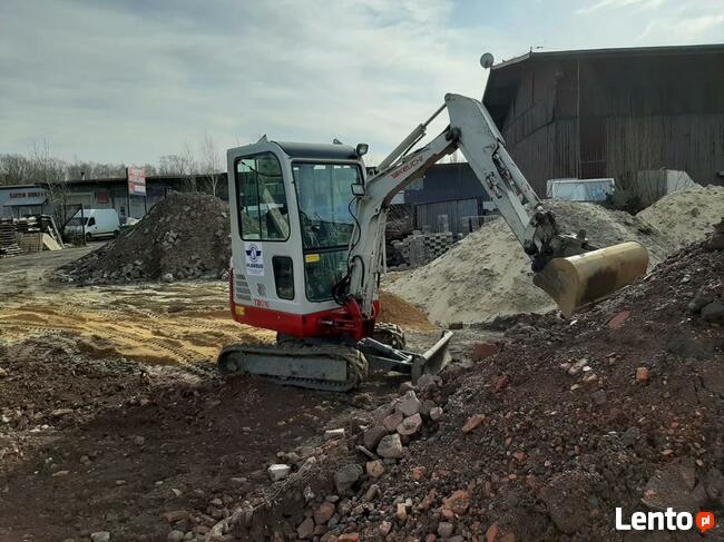 Usługi koparko ładowarka, koparka mecalac, minikoparka