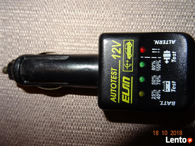 Tester akumulatora i ładowania alternatora