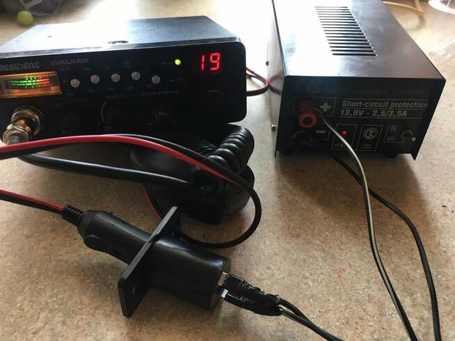 CB radio stacja bazowa zestaw President Walker zasilacz 13,8