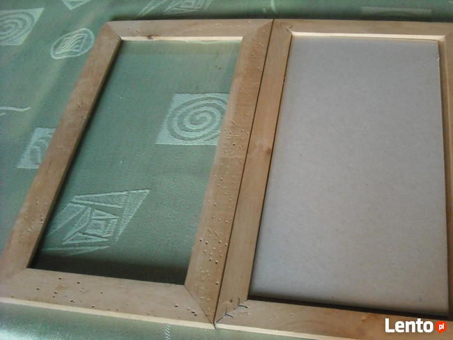 Ramki drewniane w stylu kornik