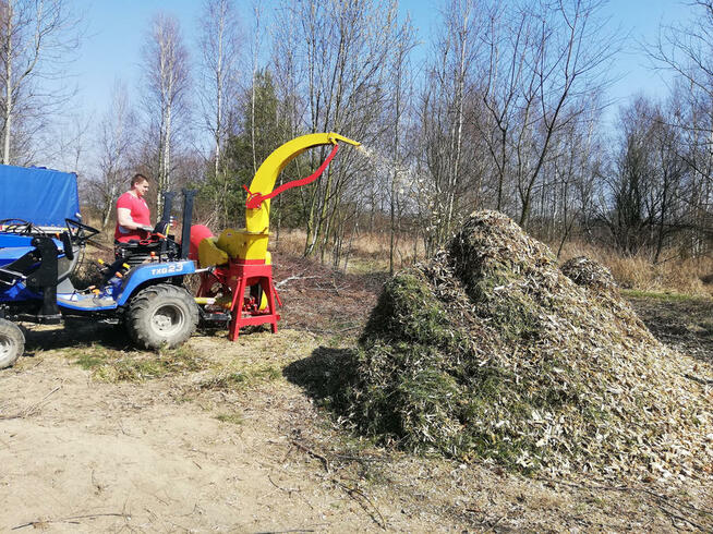 Usługa rębakiem zrębkowanie mielenie gałęzi usuwanie gałęzi