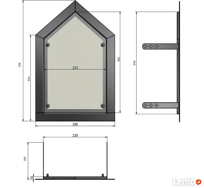 Maryjna Kapliczka - nierdzewna osłona kapliczki