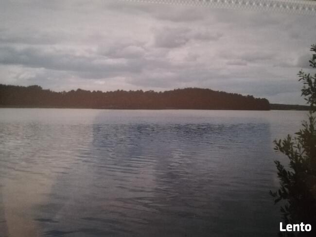 Rumian, działka Mazury, nad jeziorem, las, rzeka, Rybno