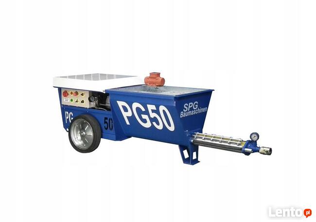 Pompa PG50+mieszarka PGM130 natrysk betonu tynki