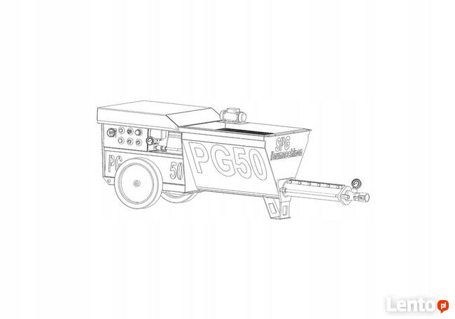 Pompa PG50+mieszarka PGM130 natrysk betonu tynki