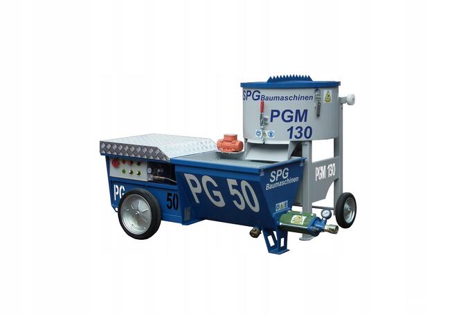 Pompa PG50+mieszarka PGM130 natrysk betonu tynki