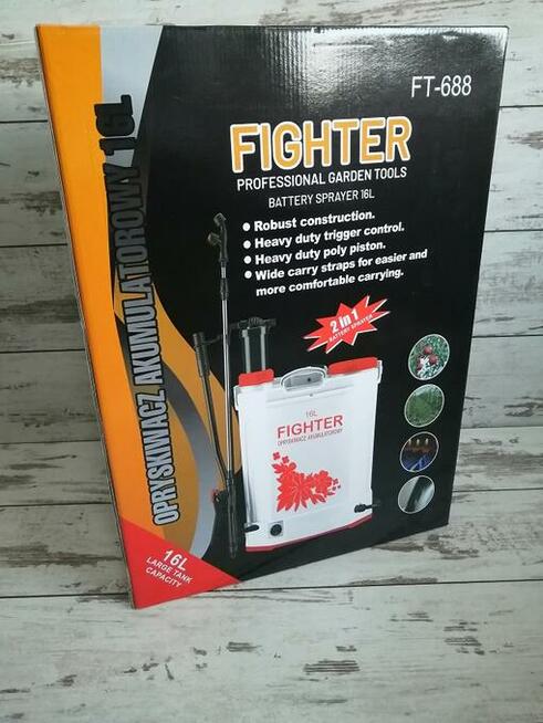 ELEKTRYCZNY OPRYSKIWACZ FIGHTER FT - 688 SPRYSKIWACZ 16L