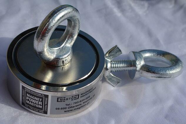 Magnes neodymowy do łowienia w wodzie 350Kg POWER F 200x2