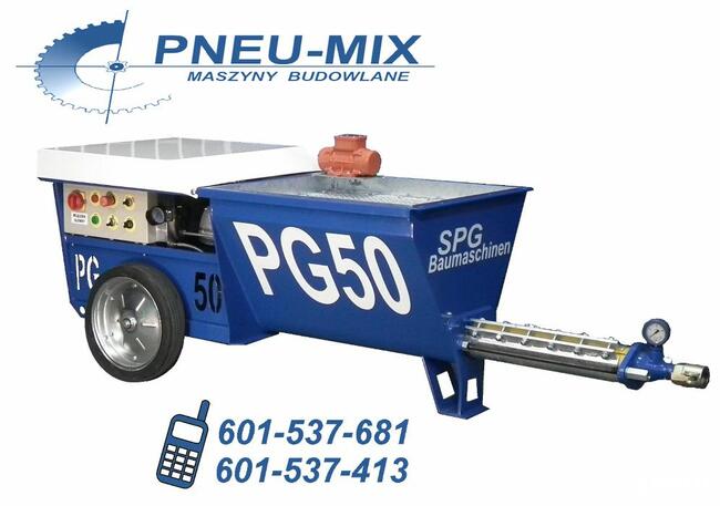 Agregat tynkarski / PG 50 Pompa / SPCC tynki tradycyjne PFT
