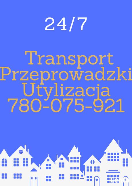 Przeprowadzki/Transport/Wywóz starych mebli itp