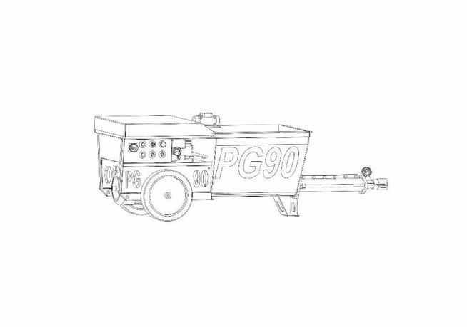 Agregat tynkarski / torkretnica SPCC natrysk betonu PG90