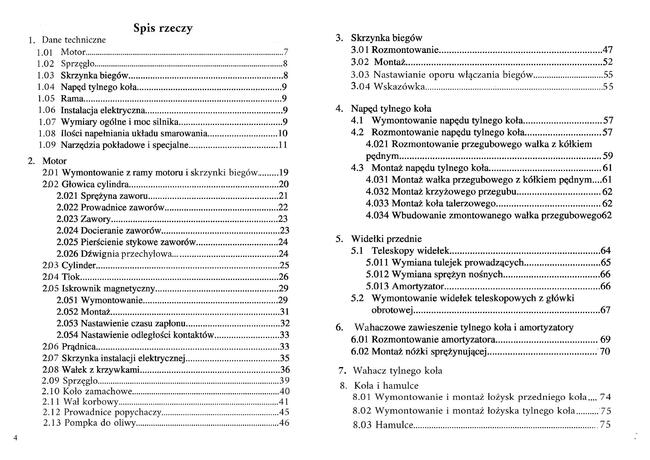 INSTRUKCJA w j.polskim SIMSON AWO 425S 425T PODRĘCZNIK