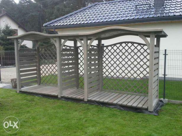 Drewutnia 2 x 1,1m + drewutnia 1,9 x 1,1m z dach fala