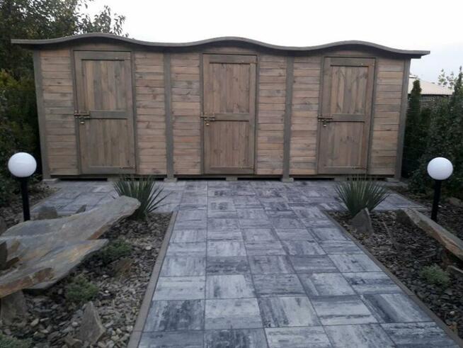 Domek narzędziowy 2 x 1,1m z dachem falowym