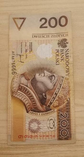 Banknoty Ciekawe kombinacje cyfr/666/5555/111 / KOLEJNOŚĆ