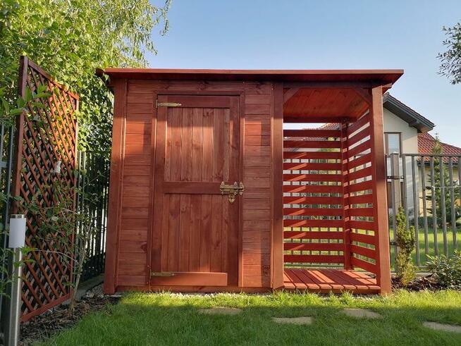 Drewutnia 1x1,1m + domek narzędziowy 1,5x1,1m