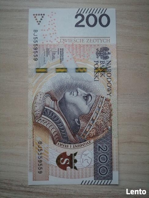 Banknot 100zl z 2012r 8886886/9993993/5559559