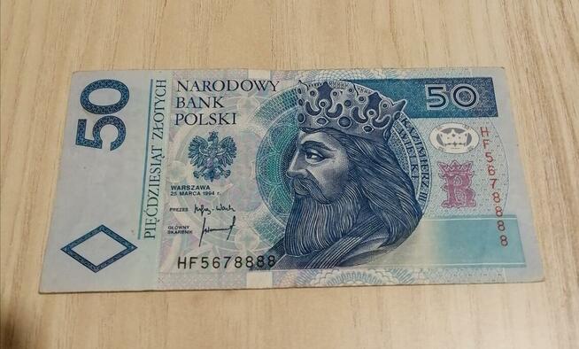 Banknoty Ciekawe kombinacje cyfr/666/5555/111 / KOLEJNOŚĆ