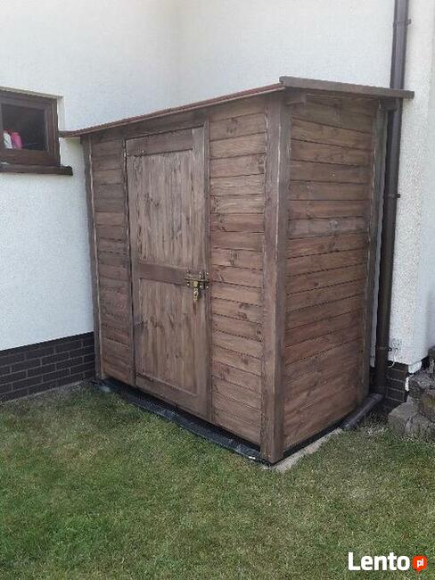 Domek narzędziowy 2 x 1,1m w konstrukcji słupowej