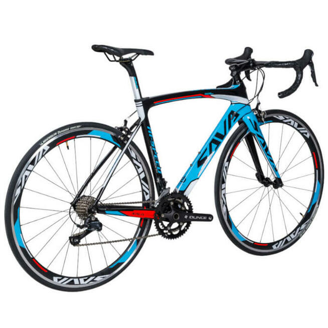 Archiwalne Rower szosowy karbonowy Shimano 105 rama karbon szosa SAVA Łazy