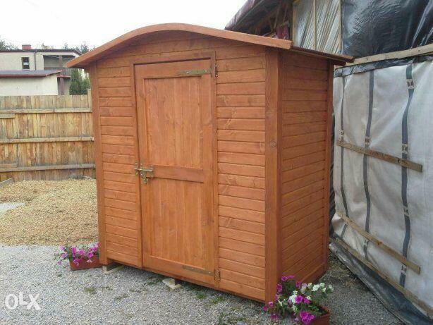 Domek narzędziowy 2 x 1,1m z dachem giętym dwuspadowym na boki