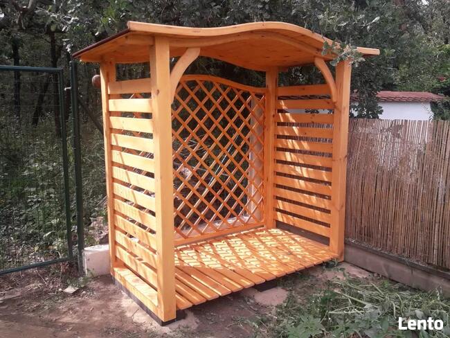 Drewutnia 2 x 1,1m z dachem falowym