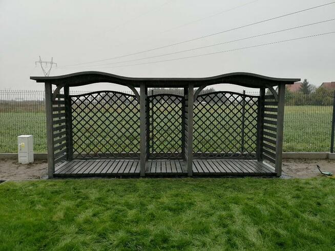 Drewutnia 2 x 1,1m + łącznik 0,9m + drewutnia 2 x 1,1m