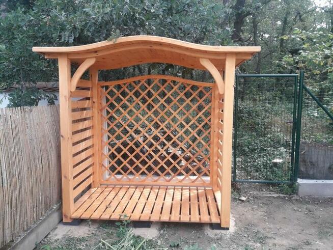 Drewutnia 2 x 1,1m z dachem falowym