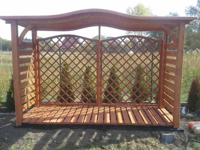 Drewutnia dach fala poszerzana 3,14 x 1,1m