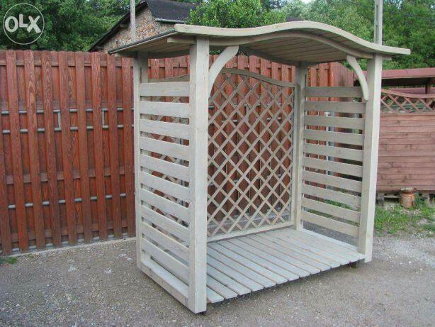 Drewutnia 2 x 1,1m z dachem falowym