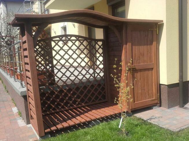 Drewutnia dach fala 2 x 1,1m + narzędziówka 1 x 1,1m